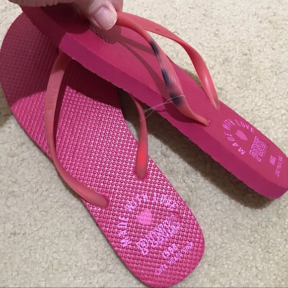 🆕🔥RARE/HTF PINK BY VS VERY CUTE MADE W/LOVE-PINK 1986 DOG LOGO ON EACH STRAP - Picture 6 of 8